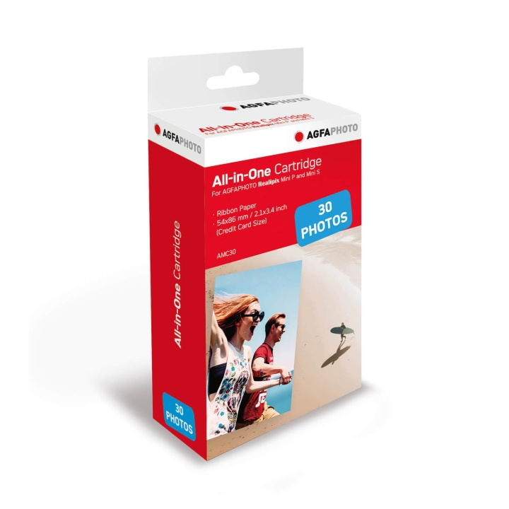 Agfa PHOTO Paper Cartridge Realipix Mini P 30 Sheets ryhmässä KODINELEKTRONIIKKA / Valokuvat & Videot / Valokuvauslaitteet / Muut @ TP E-commerce Nordic AB (C71672)