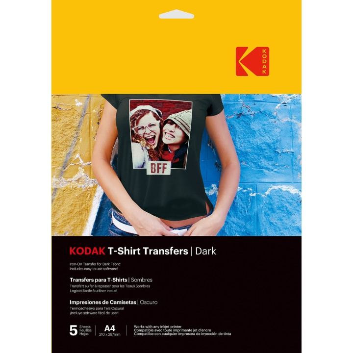 Kodak T-Shirt Transfers Dark A4 x5 ryhmässä KODINELEKTRONIIKKA / Valokuvat & Videot / Valokuvauslaitteet / Muut @ TP E-commerce Nordic AB (C71674)