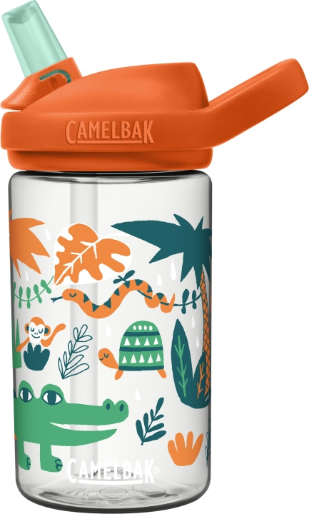 Camelbak Eddy+ Kids 0,4L -juomapullo, Jungle Animals ryhmässä LELUT, TUOTTEET LAPSILLE JA VAUVOILLE / Syö ja juo / Tuttipullot & Tarvikkeet @ TP E-commerce Nordic AB (C71831)