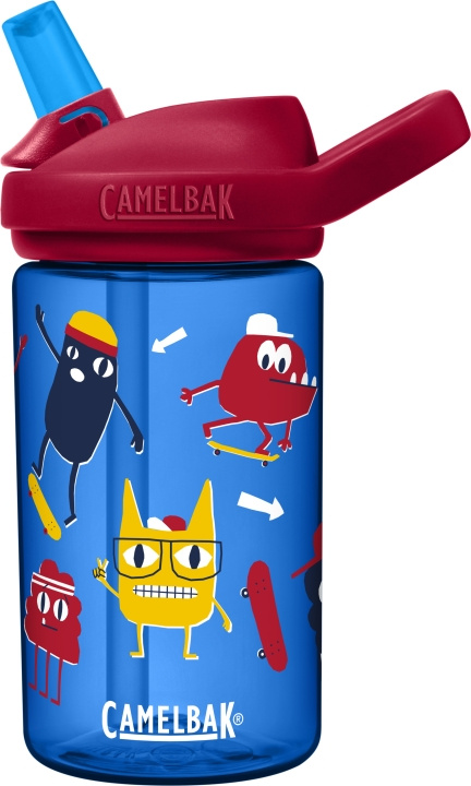 Camelbak Eddy+ Kids 0,4L -juomapullo, Skate Monsters ryhmässä LELUT, TUOTTEET LAPSILLE JA VAUVOILLE / Syö ja juo / Tuttipullot & Tarvikkeet @ TP E-commerce Nordic AB (C71832)