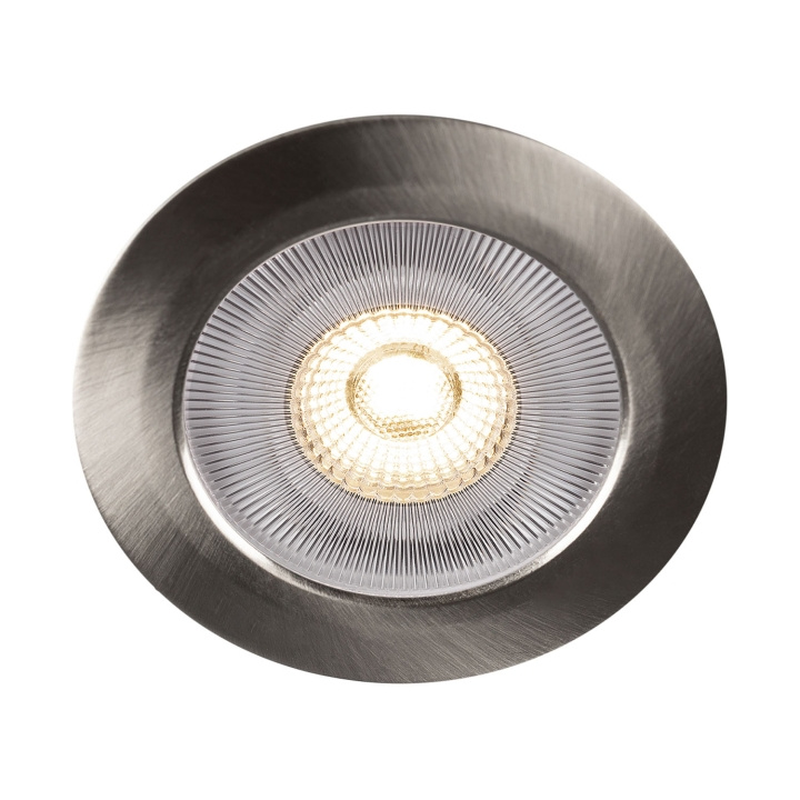 Llitt Alice 12V Infälld downlight 2700K IP44 340lm Borstad stål 1-pack ryhmässä KODINELEKTRONIIKKA / Valaistus / Kattolamput @ TP E-commerce Nordic AB (C71890)