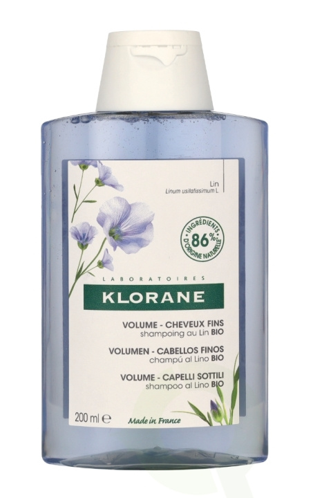 Klorane Volume Shampoo With Organic Flax 200 ml Fine Hair ryhmässä KAUNEUS JA TERVEYS / Hiukset &Stailaus / Hiustenhoito / Shampoo @ TP E-commerce Nordic AB (C71914)