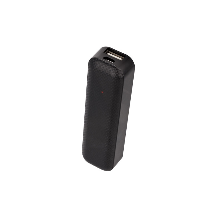 Setty Powerbank 2600 mAh Mini, Black ryhmässä ÄLYPUHELIMET JA TABLETIT / Laturit & Kaapelit / Powerbanks @ TP E-commerce Nordic AB (C72020)