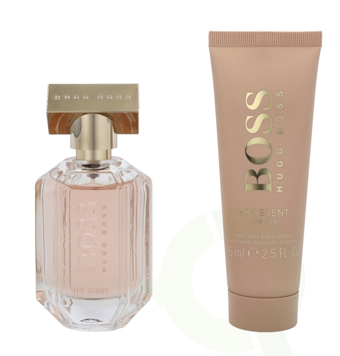 Hugo Boss The Scent For Her Giftset 125 ml Edp Spray 50ml/Body Lotion 75ml ryhmässä KAUNEUS JA TERVEYS / Lahjapakkaukset / Naisten lahjapakkaukset @ TP E-commerce Nordic AB (C72694)