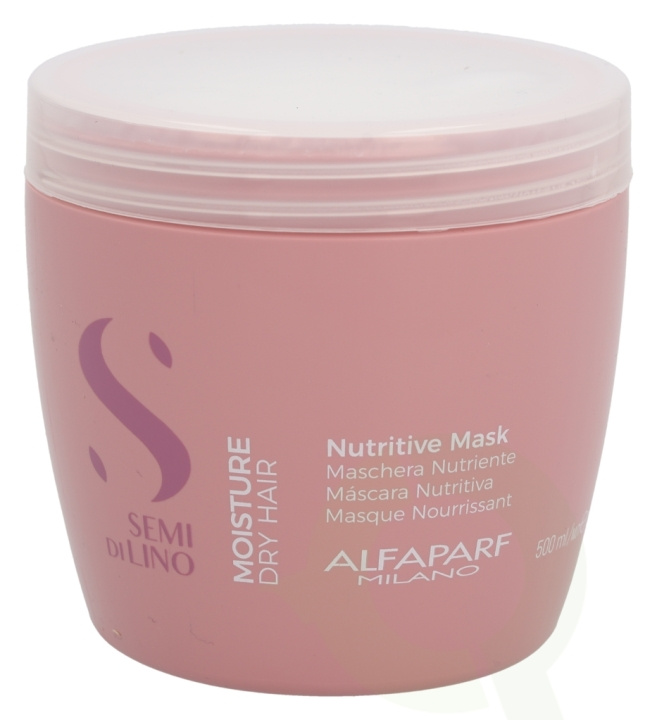 Alfaparf Semi Di Lino Nutritive Mask 500 ml Moisture Dry Hair ryhmässä KAUNEUS JA TERVEYS / Hiukset &Stailaus / Hiustenhoito / Hiusnaamio @ TP E-commerce Nordic AB (C73027)