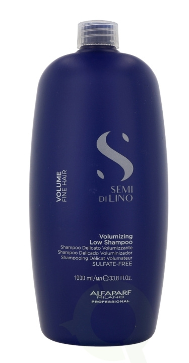 Alfaparf Semi Di Lino Volumizing Low Shampoo 1000 ml ryhmässä KAUNEUS JA TERVEYS / Hiukset &Stailaus / Hiustenhoito / Shampoo @ TP E-commerce Nordic AB (C73038)