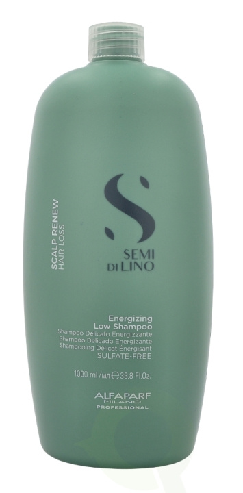 Alfaparf Semi Di Lino Scalp Renew Energizing Shampoo 1000 ml Scalp Renew, Hair Losse ryhmässä KAUNEUS JA TERVEYS / Hiukset &Stailaus / Hiustenhoito / Shampoo @ TP E-commerce Nordic AB (C73040)