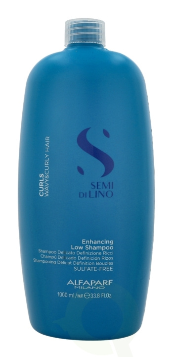 Alfaparf Semi Di Lino Curls Enhancing Low Shampoo 1000 ml ryhmässä KAUNEUS JA TERVEYS / Hiukset &Stailaus / Hiustenhoito / Shampoo @ TP E-commerce Nordic AB (C73055)