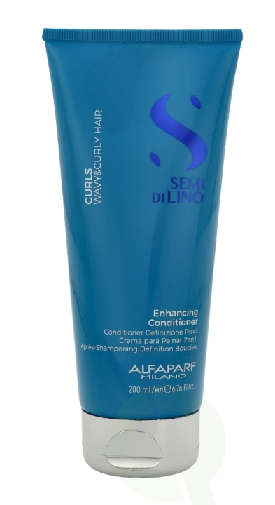 Alfaparf Semi Di Lino Curls Enhancing Conditioner 200 ml ryhmässä KAUNEUS JA TERVEYS / Hiukset &Stailaus / Hiustenhoito / Hoitoaine @ TP E-commerce Nordic AB (C73056)