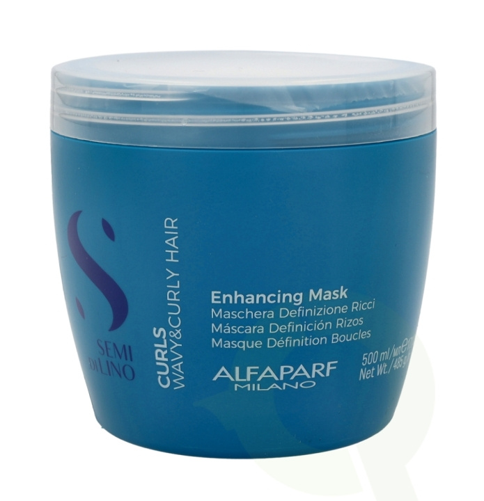 Alfaparf Semi Di Lino Curls Enhancing Masker 500 ml ryhmässä KAUNEUS JA TERVEYS / Hiukset &Stailaus / Hiustenhoito / Hiusnaamio @ TP E-commerce Nordic AB (C73059)