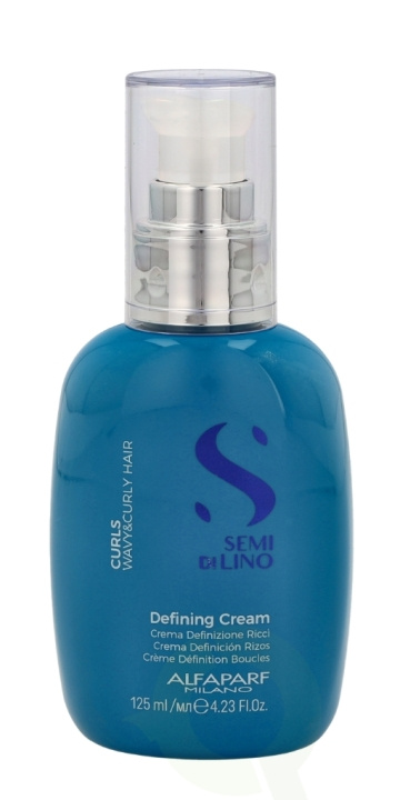 Alfaparf Semi Di Lino Curls Defining Cream 125 ml ryhmässä KAUNEUS JA TERVEYS / Hiukset &Stailaus / Hiusten stailaus / Muotoiluvaahto @ TP E-commerce Nordic AB (C73061)