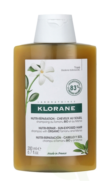 Klorane Polysianes Nutritional Shampoo 200 ml ryhmässä KAUNEUS JA TERVEYS / Hiukset &Stailaus / Hiustenhoito / Shampoo @ TP E-commerce Nordic AB (C73478)