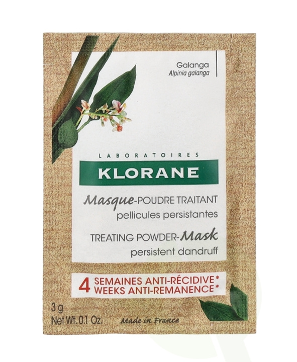 Klorane Treating Powder Mask - Galanga 24 g 8x3gr ryhmässä KAUNEUS JA TERVEYS / Hiukset &Stailaus / Hiustenhoito / Hiusnaamio @ TP E-commerce Nordic AB (C73484)