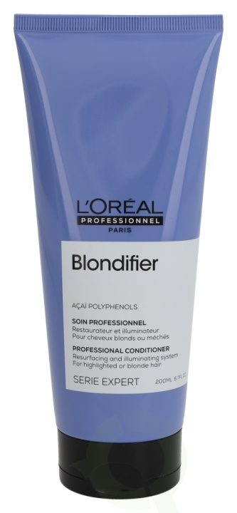 L\'Oreal Serie Expert Blondifier Condtioner 200 ml Resurfacing And Illuminating System/For Highlighted Or Blonde Hair ryhmässä KAUNEUS JA TERVEYS / Hiukset &Stailaus / Hiustenhoito / Hiusväri / Hopeanvärinen hoitoaine @ TP E-commerce Nordic AB (C73546)