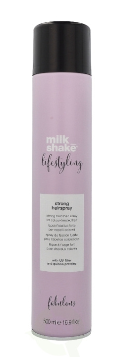 Milk_Shake Lifestyling Strong Hold Hairspray 500 ml Strong Hold Hair Spray/For Colour-treated Hair ryhmässä KAUNEUS JA TERVEYS / Hiukset &Stailaus / Hiusten stailaus / Hiuslakka @ TP E-commerce Nordic AB (C73604)