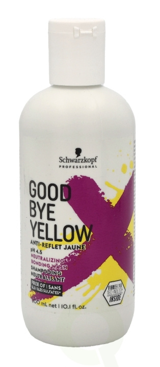 Schwarzkopf Goodbye Yellow Shampoo PH 4.5 300 ml Sulfate-Free ryhmässä KAUNEUS JA TERVEYS / Hiukset &Stailaus / Hiustenhoito / Shampoo @ TP E-commerce Nordic AB (C73830)