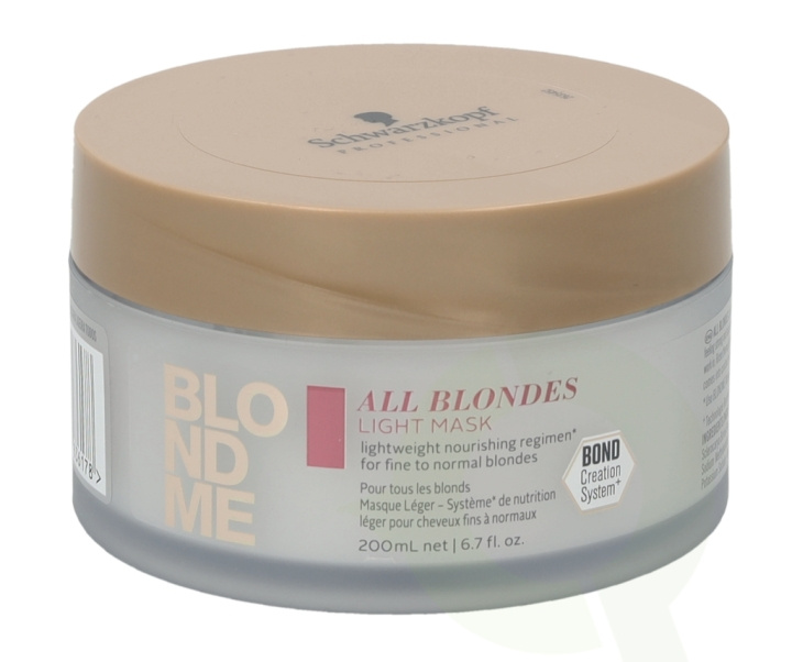 Schwarzkopf Blond Me All Blondes Light Mask 200 ml ryhmässä KAUNEUS JA TERVEYS / Hiukset &Stailaus / Hiustenhoito / Hiusnaamio @ TP E-commerce Nordic AB (C73840)