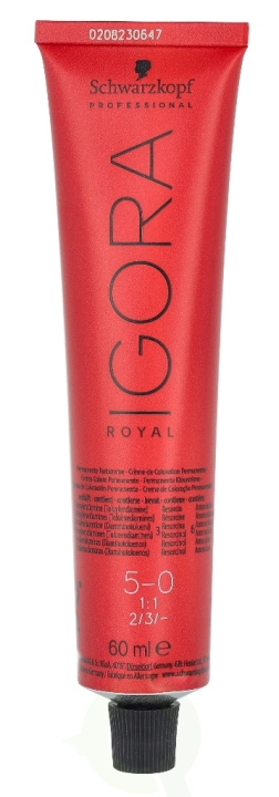 Schwarzkopf Igora Royal Permanent Color Creme 60 ml 5-0 ryhmässä KAUNEUS JA TERVEYS / Hiukset &Stailaus / Hiustenhoito / Hiusväri / Hiusväri & Väripommi @ TP E-commerce Nordic AB (C73860)