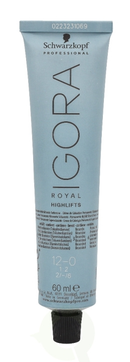 Schwarzkopf Igora Royal Permanent Color Creme 60 ml 12-0 ryhmässä KAUNEUS JA TERVEYS / Hiukset &Stailaus / Hiustenhoito / Hiusväri / Hiusväri & Väripommi @ TP E-commerce Nordic AB (C73862)