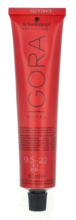 Schwarzkopf Igora Royal Permanent Color Creme 60 ml 9,5-22 ryhmässä KAUNEUS JA TERVEYS / Hiukset &Stailaus / Hiustenhoito / Hiusväri / Hiusväri & Väripommi @ TP E-commerce Nordic AB (C73866)