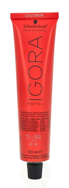 Schwarzkopf Igora Royal Permanent Color Creme 60 ml 5-99 ryhmässä KAUNEUS JA TERVEYS / Hiukset &Stailaus / Hiustenhoito / Hiusväri / Hiusväri & Väripommi @ TP E-commerce Nordic AB (C73871)