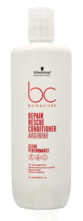 Schwarzkopf Bonacure Repair Rescue Conditioner 1000 ml For Damaged Hair ryhmässä KAUNEUS JA TERVEYS / Hiukset &Stailaus / Hiustenhoito / Hoitoaine @ TP E-commerce Nordic AB (C73895)