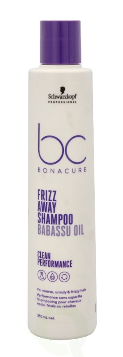 Schwarzkopf Bonacure Frizz Away Shampoo 250 ml For Coarse, Unruly & Frizzy Hair ryhmässä KAUNEUS JA TERVEYS / Hiukset &Stailaus / Hiustenhoito / Shampoo @ TP E-commerce Nordic AB (C73903)