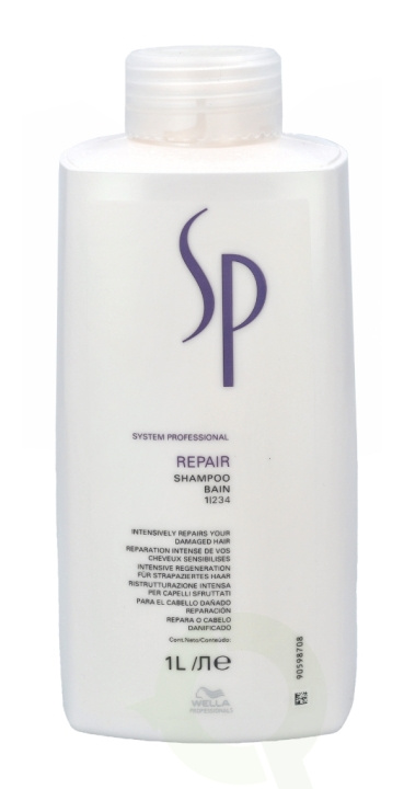 Wella SP - Repair Shampoo 1000 ml For Damaged Hair ryhmässä KAUNEUS JA TERVEYS / Hiukset &Stailaus / Hiustenhoito / Shampoo @ TP E-commerce Nordic AB (C73937)