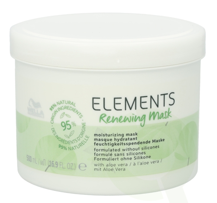 Wella Elements - Renewing Mask 500 ml Without Silicones ryhmässä KAUNEUS JA TERVEYS / Hiukset &Stailaus / Hiustenhoito / Hiusnaamio @ TP E-commerce Nordic AB (C74047)