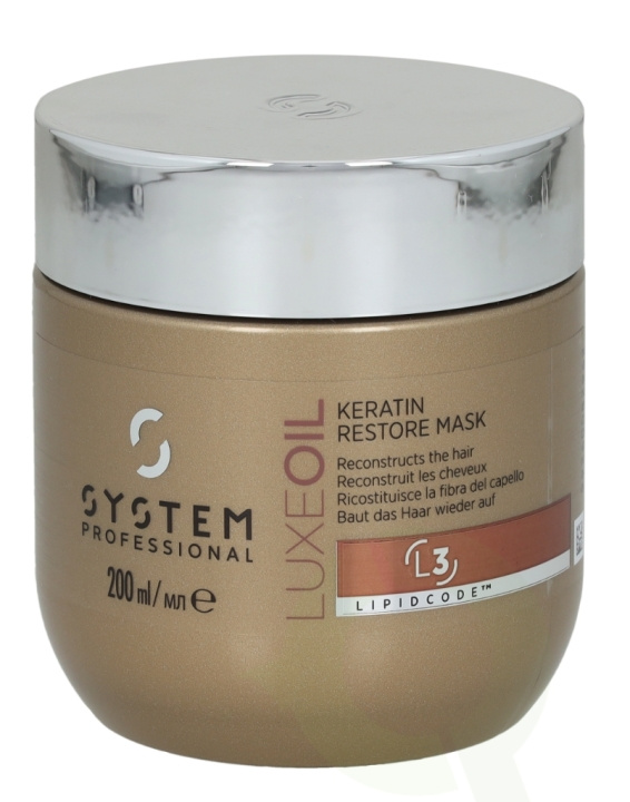 Wella System P. - Luxe Oil Mask L3 200 ml Keratin Restore ryhmässä KAUNEUS JA TERVEYS / Hiukset &Stailaus / Hiustenhoito / Hiusnaamio @ TP E-commerce Nordic AB (C74062)