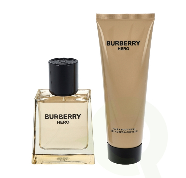 Burberry Hero Giftset 125 ml Edt Spray 50ml/Hair And Body Wash 75ml ryhmässä KAUNEUS JA TERVEYS / Lahjapakkaukset / Miesten lahjapakkaukset @ TP E-commerce Nordic AB (C74198)