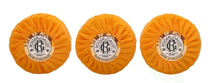 Roger & Gallet Bois D\'Orange Soap Bar Set 300 g 3x100gr ryhmässä KAUNEUS JA TERVEYS / Ihonhoito / Kehon hoito / Käsisaippua @ TP E-commerce Nordic AB (C74526)