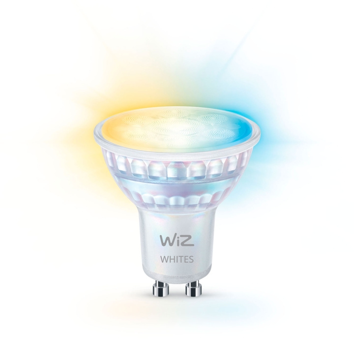 WiZ WiFi Smart LED GU10 50W 345lm Varm-kallvit 1-pack ryhmässä KODINELEKTRONIIKKA / Valaistus / LED-lamput @ TP E-commerce Nordic AB (C74690)