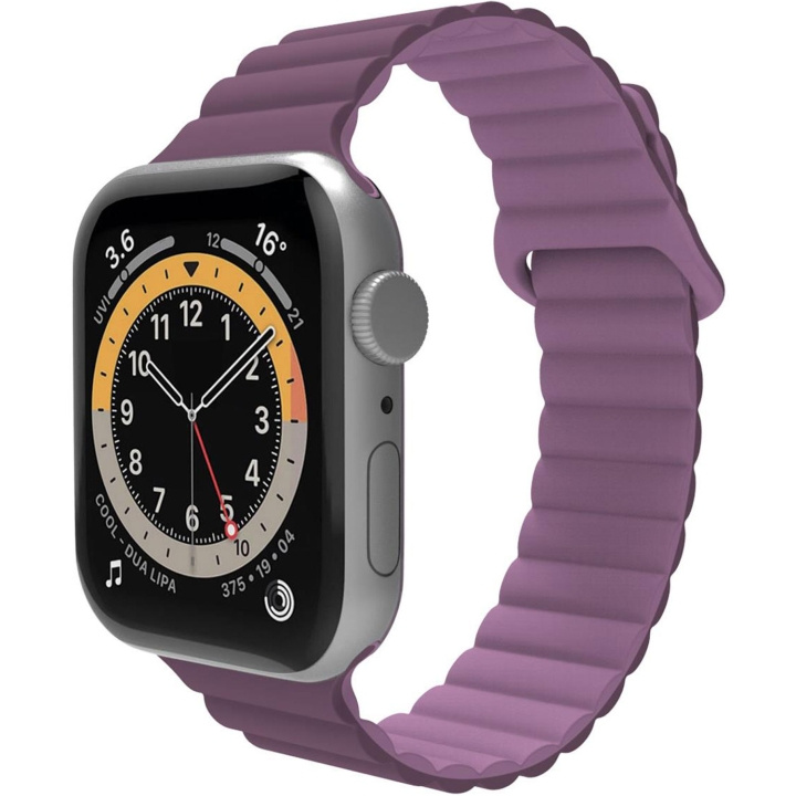 Celly Armband till Apple Watch 42/44/45mm Magnetiskt Lila ryhmässä ÄLYPUHELIMET JA TABLETIT / Urheilu, koti ja vapaa-aika / Apple Watch & tarvikkeet / Tarvikkeet @ TP E-commerce Nordic AB (C74705)