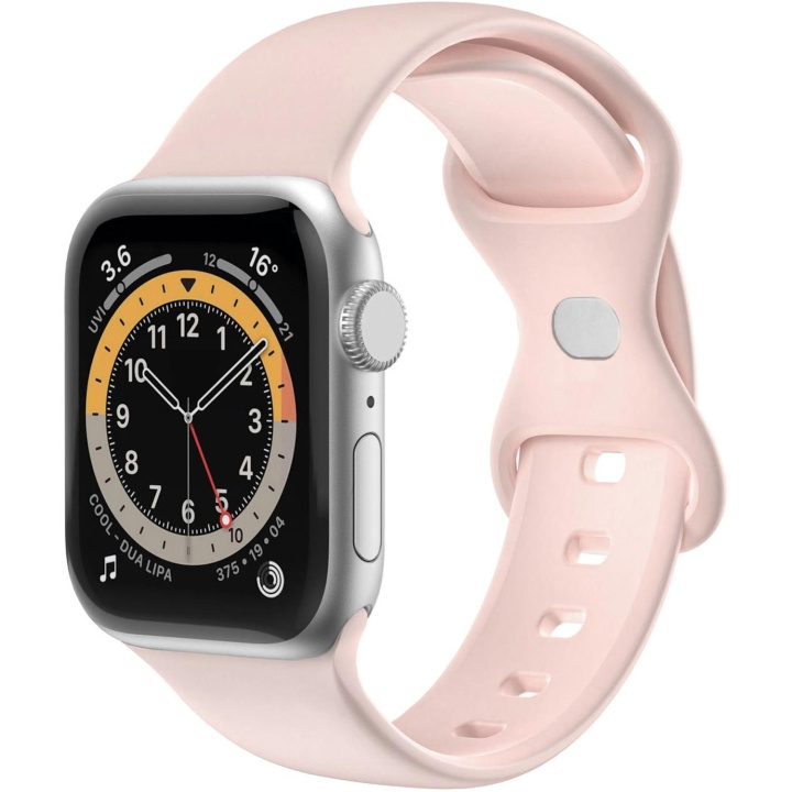 Celly Armband till Apple Watch 38/40/41mm Silikon Rosa ryhmässä ÄLYPUHELIMET JA TABLETIT / Urheilu, koti ja vapaa-aika / Apple Watch & tarvikkeet / Tarvikkeet @ TP E-commerce Nordic AB (C74707)