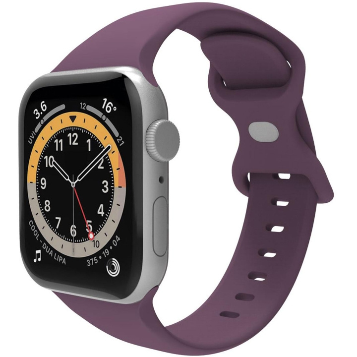 Celly Armband till Apple Watch 38/40/41mm Silikon Lila ryhmässä ÄLYPUHELIMET JA TABLETIT / Urheilu, koti ja vapaa-aika / Apple Watch & tarvikkeet / Tarvikkeet @ TP E-commerce Nordic AB (C74708)