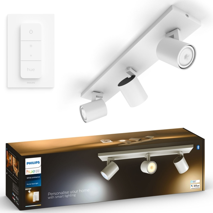 Philips Hue Runner White Ambiance 3 spot 1200 lm Vit ryhmässä KODINELEKTRONIIKKA / Valaistus / Kattolamput @ TP E-commerce Nordic AB (C74723)