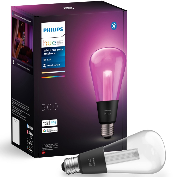 Philips Hue Lightguide Edison ST72 E27 White and Color Ambiance ryhmässä KODINELEKTRONIIKKA / Valaistus / LED-lamput @ TP E-commerce Nordic AB (C74727)