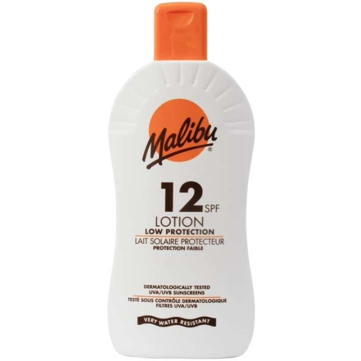 Malibu Sun Lotion SPF12 400ml ryhmässä KAUNEUS JA TERVEYS / Ihonhoito / Rusketus / Aurinkosuoja @ TP E-commerce Nordic AB (C74742)