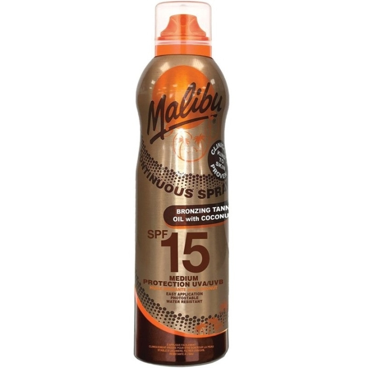 Malibu Bronzing Oil with Coconut Spray SPF15 175ml ryhmässä KAUNEUS JA TERVEYS / Ihonhoito / Rusketus / Aurinkosuoja @ TP E-commerce Nordic AB (C74745)