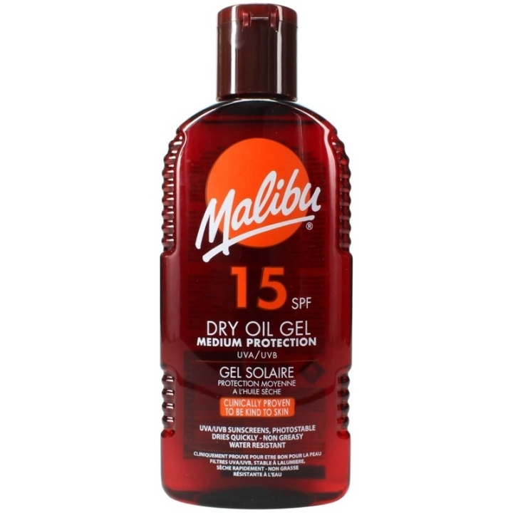 Malibu Sun Dry Oil Gel SPF15 200ml ryhmässä KAUNEUS JA TERVEYS / Ihonhoito / Rusketus / Aurinkosuoja @ TP E-commerce Nordic AB (C74754)