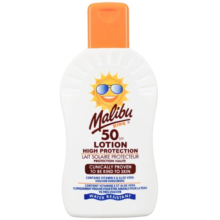 Malibu Kids Lotion SPF50 100ml ryhmässä KAUNEUS JA TERVEYS / Ihonhoito / Rusketus / Aurinkosuoja @ TP E-commerce Nordic AB (C74756)