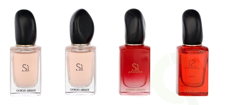 Armani Si Miniatures Set 28 ml 4x7ml - Si Edt/Si Edp/Si Fioro Edp/Si Passione Edp ryhmässä KAUNEUS JA TERVEYS / Tuoksut & Parfyymit / Parfyymit / Hajuvesiboksit @ TP E-commerce Nordic AB (C74825)