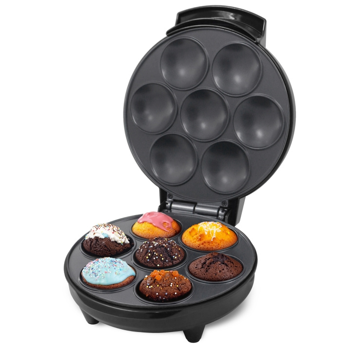 Champion Muffin Maker 7 Muffins Ceramic 700W MM400 Svart ryhmässä KOTI, TALOUS JA PUUTARHA / Kodinkoneet / Muut kodinkoneet @ TP E-commerce Nordic AB (C74900)