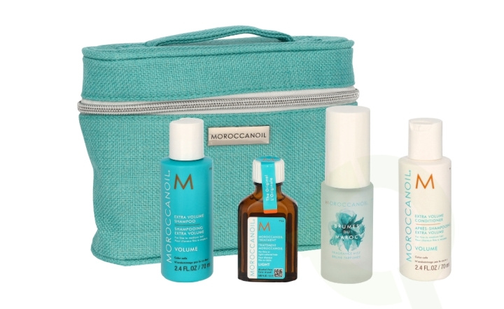 Moroccanoil Mini Travel Volume Set 195 ml Shampoo 70ml/Conditioner 70ml/Oil Light 25ml/Fragrance Mist 30ml ryhmässä KAUNEUS JA TERVEYS / Lahjapakkaukset / Naisten lahjapakkaukset @ TP E-commerce Nordic AB (C74944)