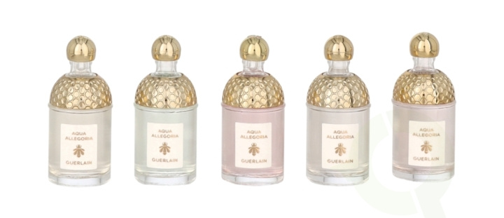 Guerlain Aqua Allegoria Miniatures Set 37.5 ml Aqua Allegoria Pera Granita 7.5ml/Aqua Allegoria Rosa7.5ml/Aqua Allegoria Nerolia Vetiver 7.5ml/Aqua Allegoria Mandarine Basilic 7.5ml/ Aqua Allegoria Bergamote Calabria 7.5ml ryhmässä KAUNEUS JA TERVEYS / Lahjapakkaukset / Naisten lahjapakkaukset @ TP E-commerce Nordic AB (C74952)