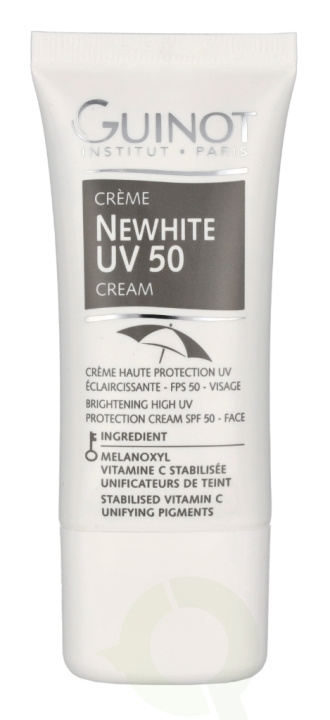 Guinot Newhite UV 50 Cream SPF50 30 ml ryhmässä KAUNEUS JA TERVEYS / Ihonhoito / Rusketus / Aurinkosuoja @ TP E-commerce Nordic AB (C74996)