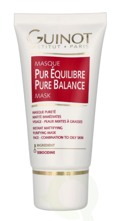 Guinot Pure Balance Instant Mattifying Purifying Mask 50 ml ryhmässä KAUNEUS JA TERVEYS / Ihonhoito / Kasvot / Naamiot @ TP E-commerce Nordic AB (C75052)