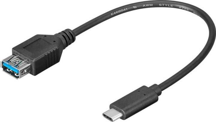 Goobay USB-C - USB- A 3.0 -adapteri ryhmässä TIETOKOONET & TARVIKKEET / Kaapelit & Sovittimet / USB / USB-C @ TP E-commerce Nordic AB (C75116)