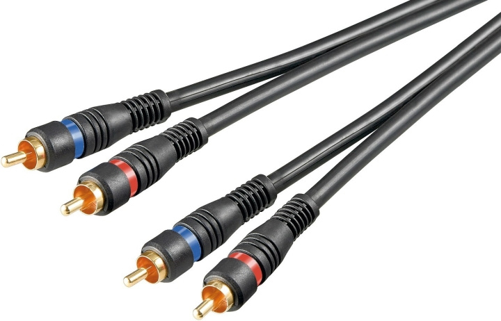 Goobay 2 x RCA - 2 x RCA -audiokaapeli, 0,2 m ryhmässä KODINELEKTRONIIKKA / Kaapelit & Sovittimet / RCA / Kaapelit @ TP E-commerce Nordic AB (C75120)